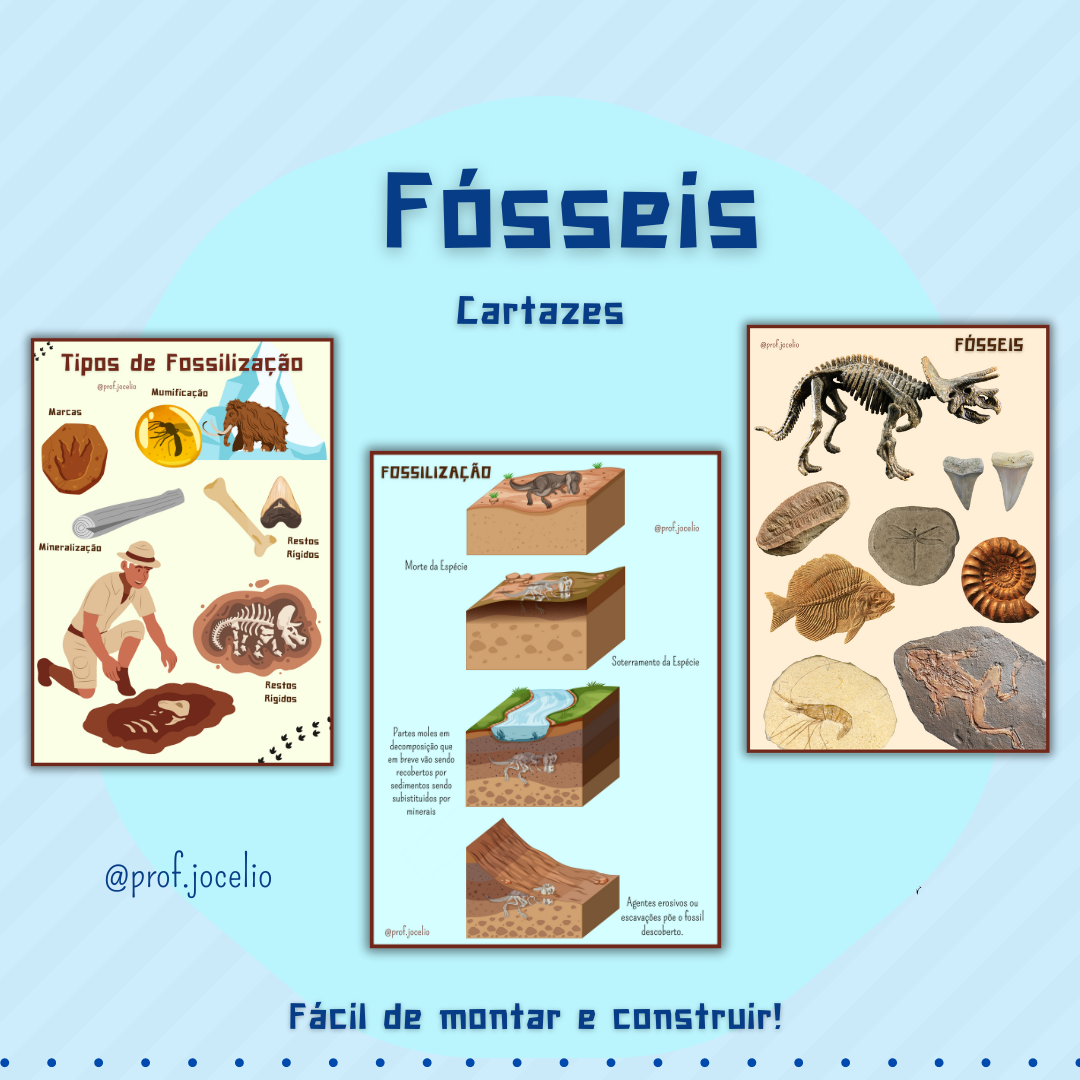 Fósseis Cartazes