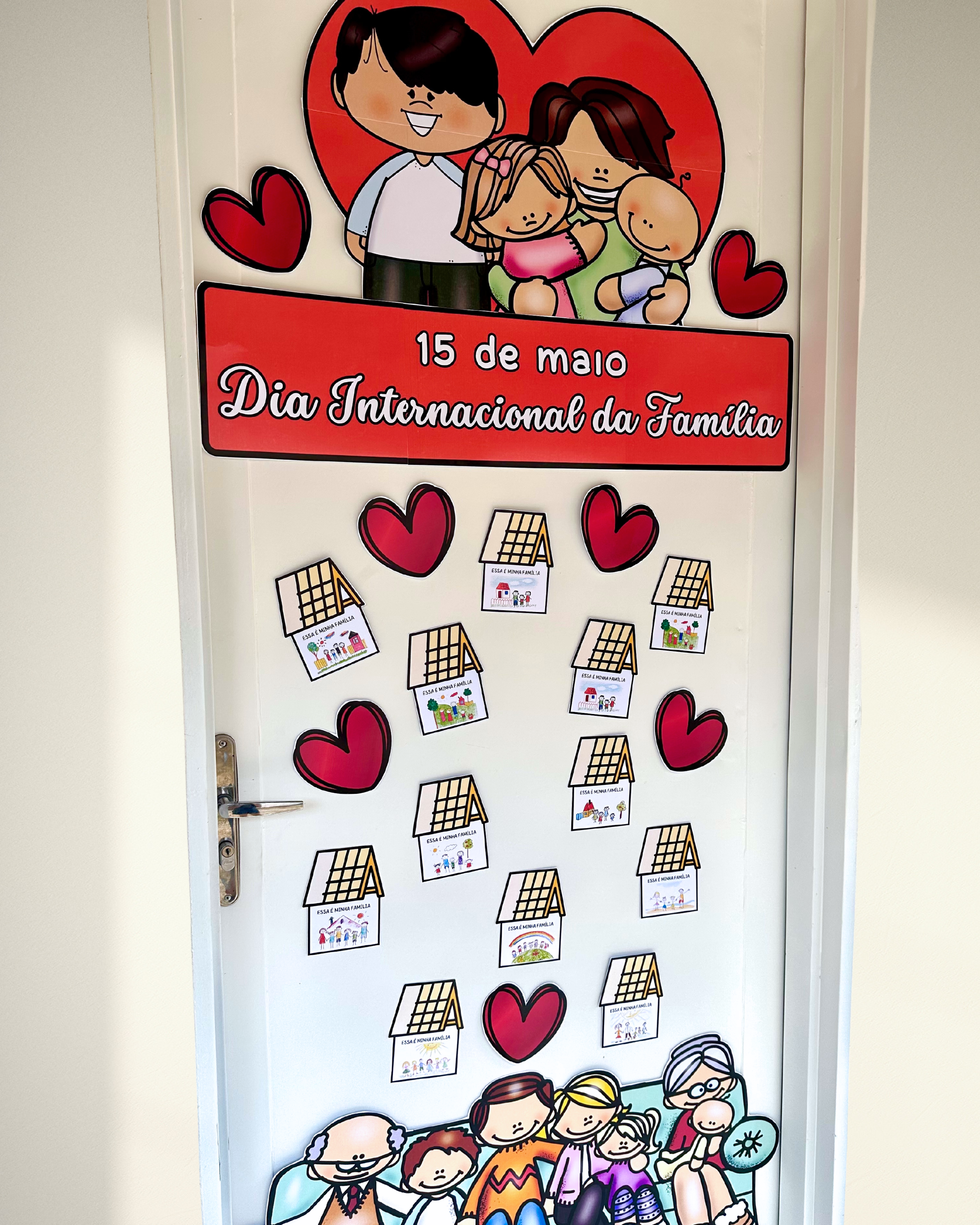 Dia da Família Decoração de Porta - Imagem 11