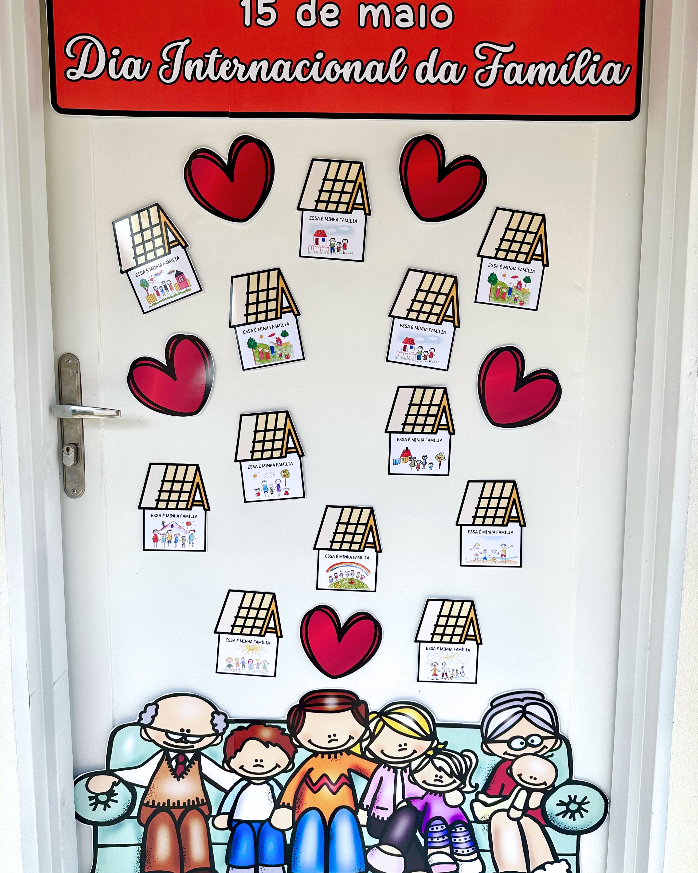 Dia da Família Decoração de Porta - Imagem 6