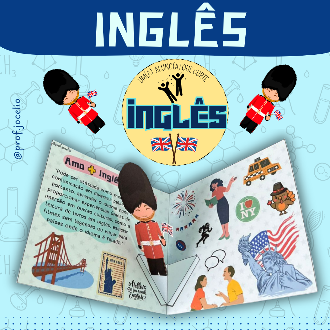 Cartão em 3D - Inglês