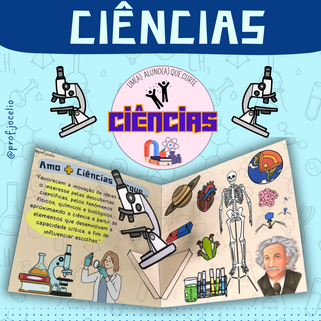 Cartão 3D - Ciências