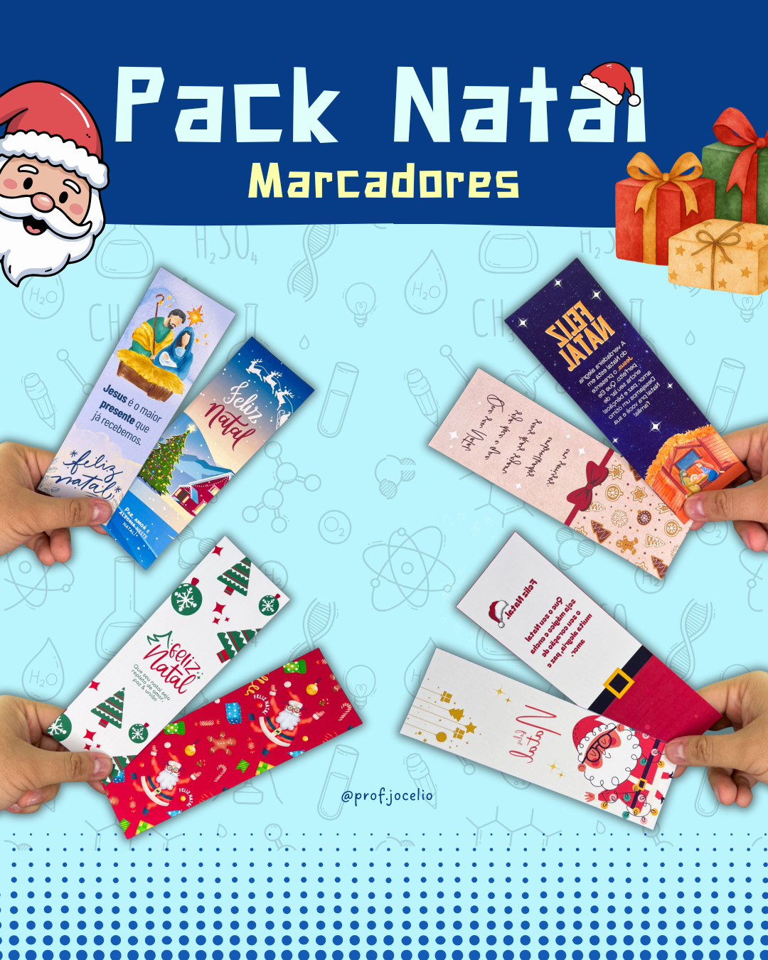 Pack Marcadores de Página - Natal