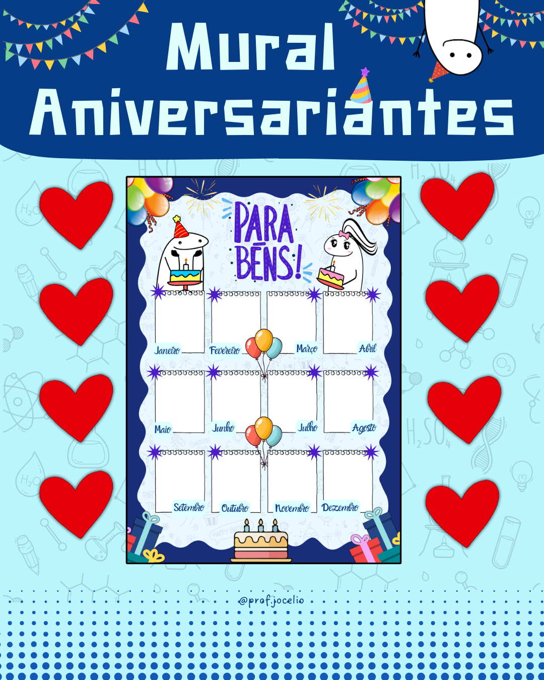 Aniversariantes - Mural