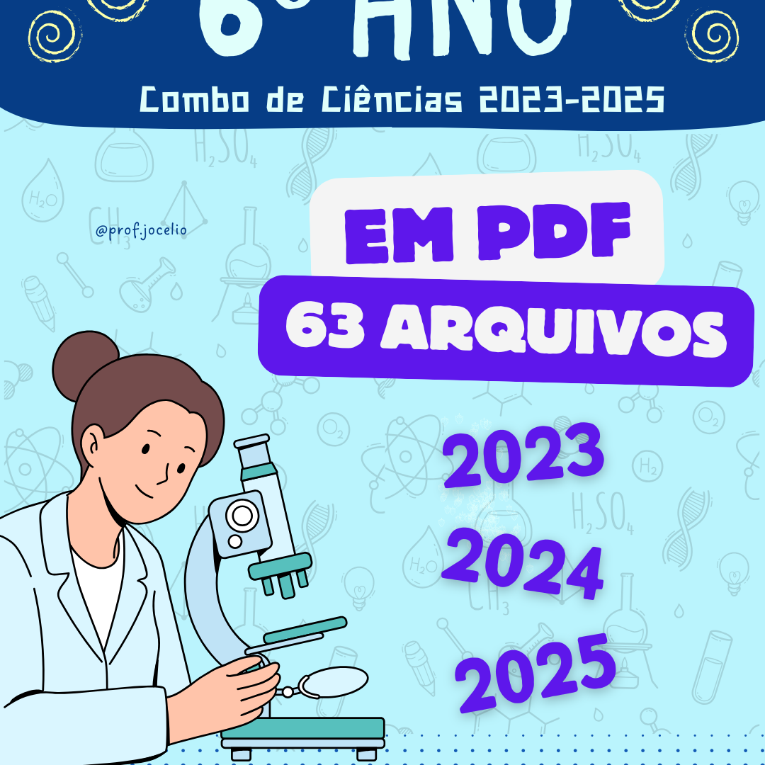 Combo de Ciências - 6º ano  2023 a 2025