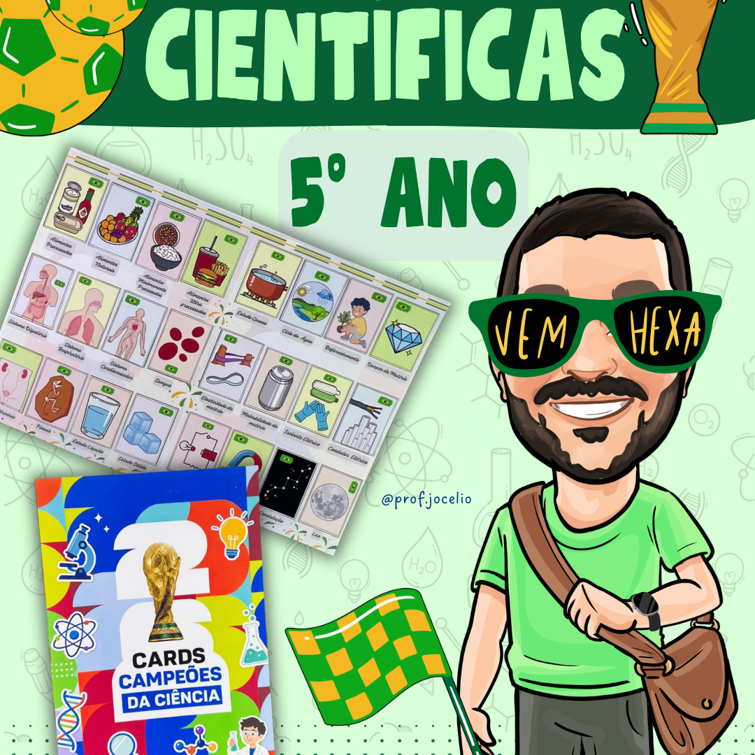 Álbum de Figurinhas Científicas - 5º ano