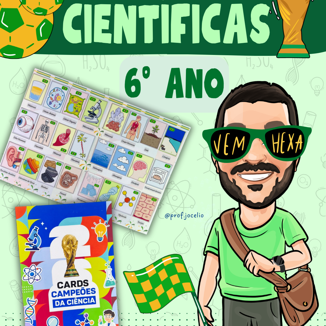 Álbum de Figurinhas Científicas - 6º ano