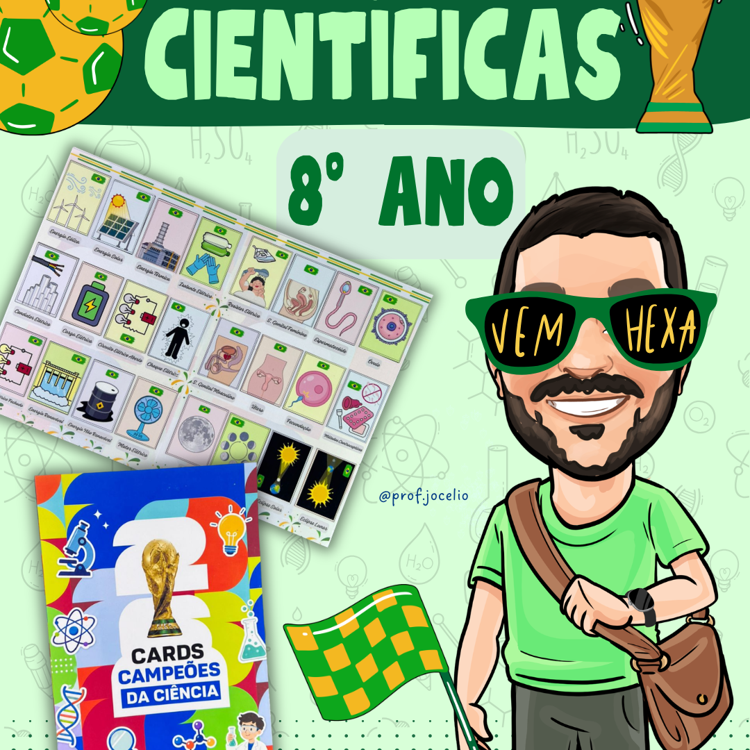 Álbum de Figurinhas Científicas - 8º ano
