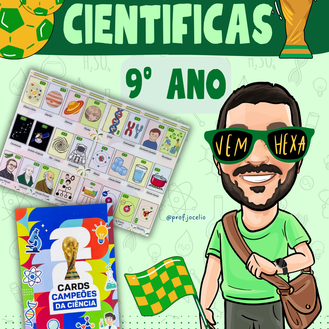 Álbum de Figurinhas Científicas - 9º ano