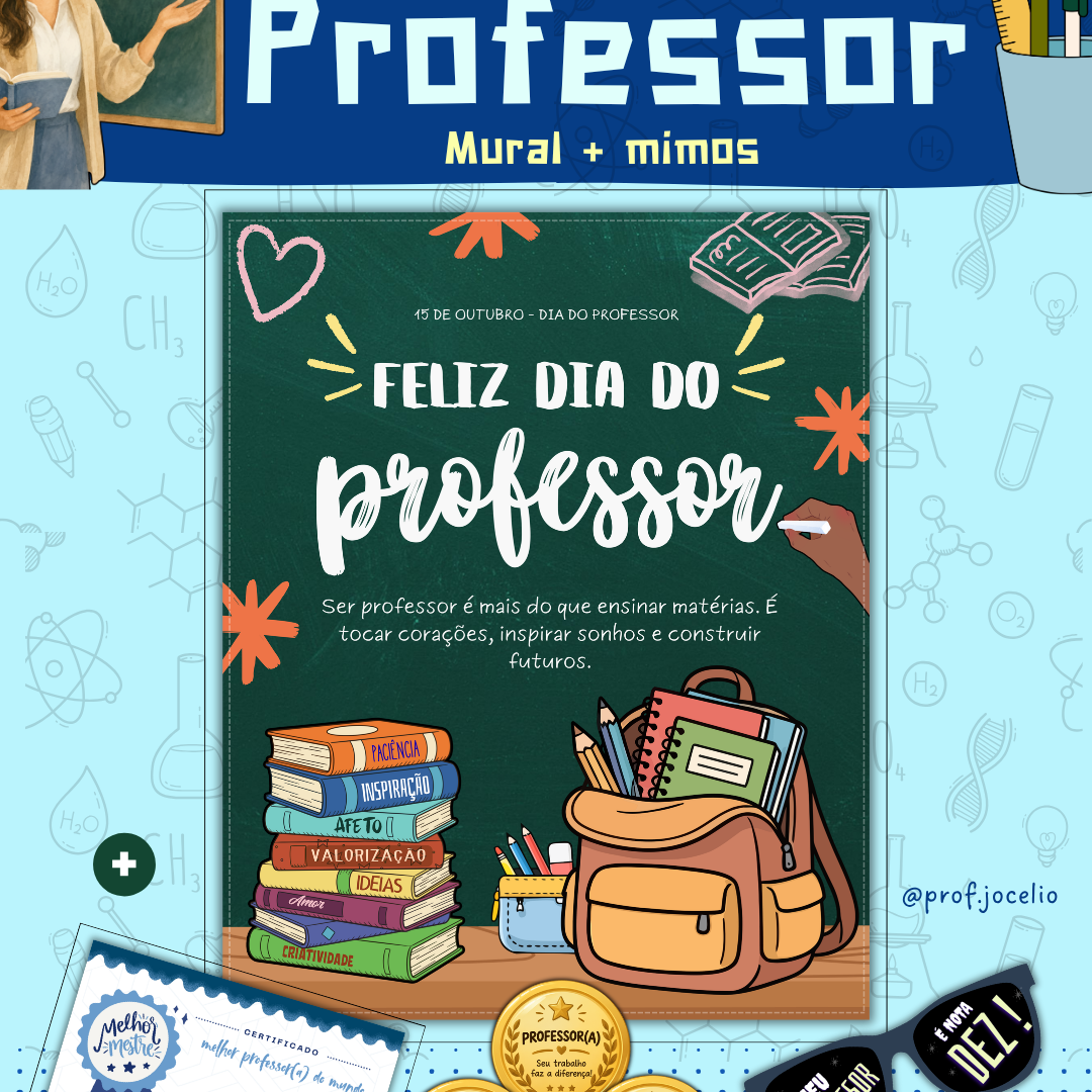 Mural do Dia do Professor + Mimos