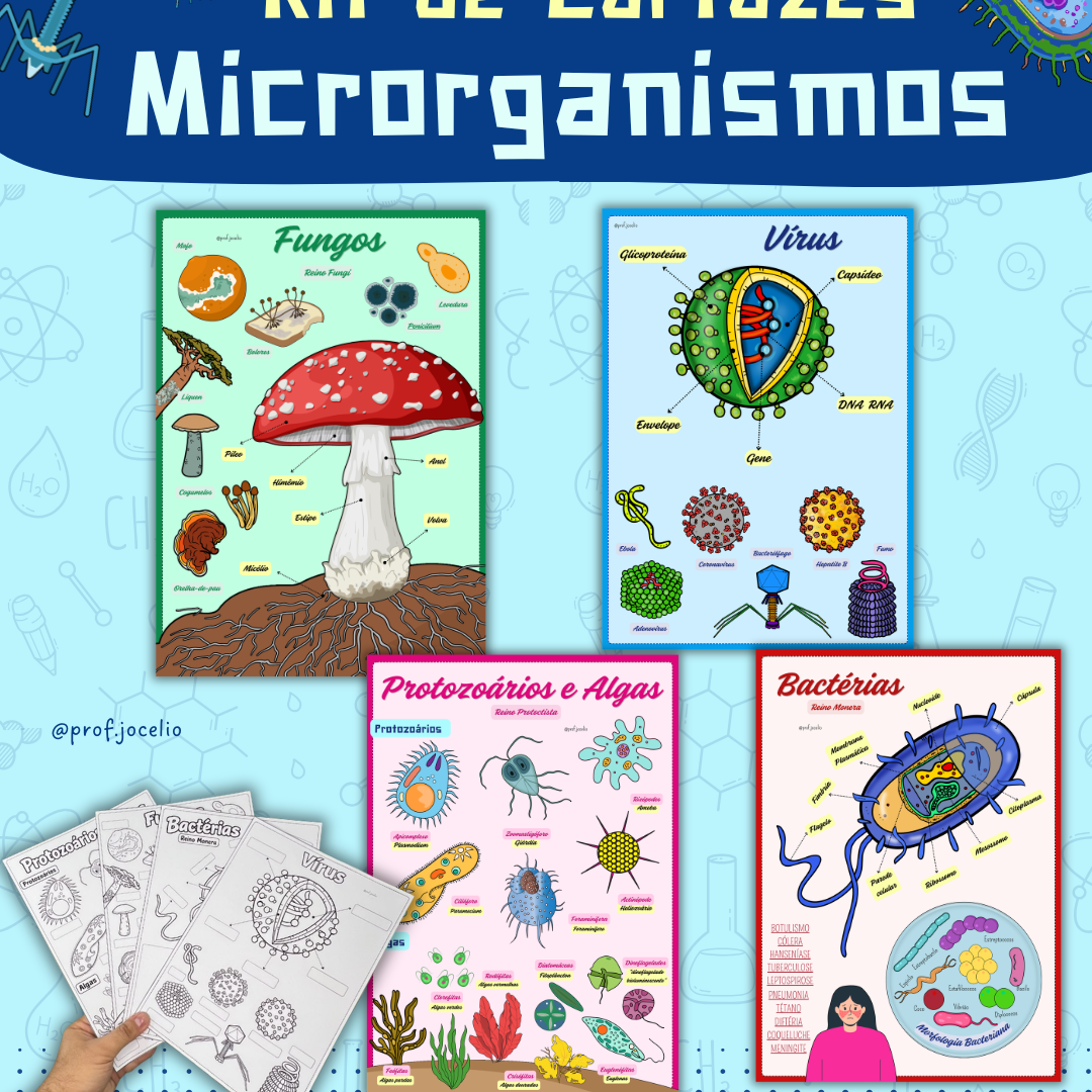 Microrganismos - Cartazes