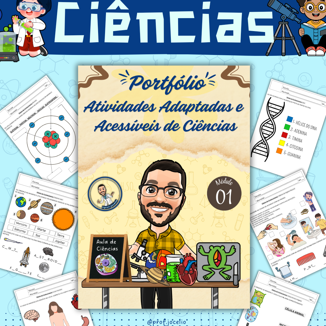 Portfólio com Atividades Adaptadas de Ciências
