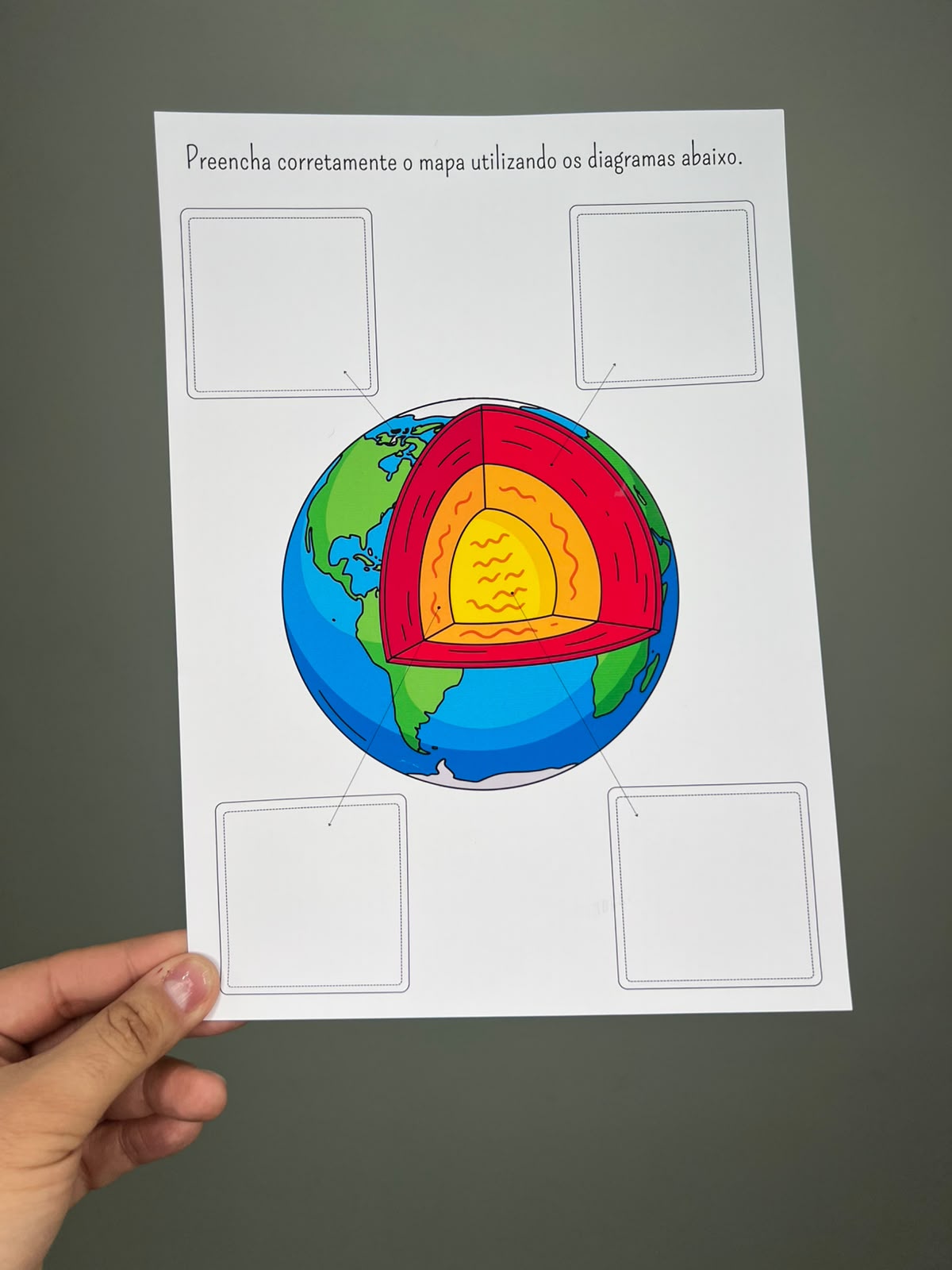 Estrutura Interna da Terra - Modelo Didático - Imagem 6