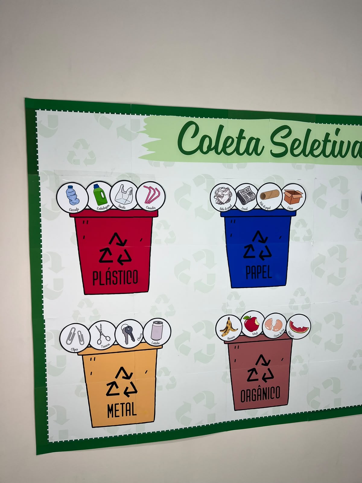 Coleta Seletiva - Cartaz Gigante e Bottons - Imagem 3